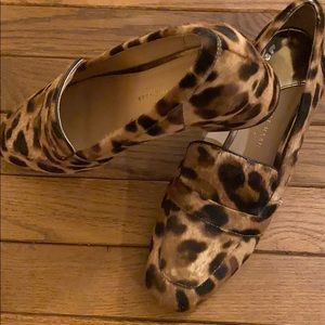 Cole Haan collection pony hair leopard loafer